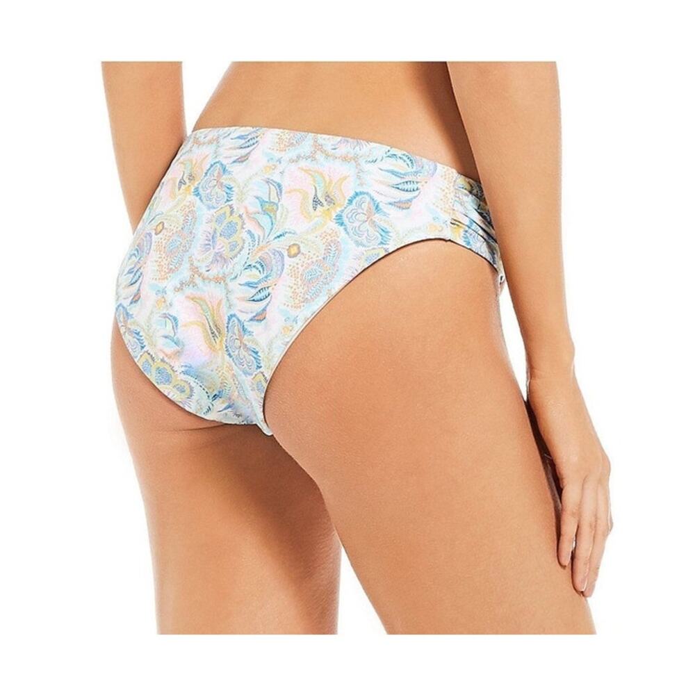 Antonio Melani x Liberty | Blue Pink Floral Tab Side Regular Bikini Bottoms